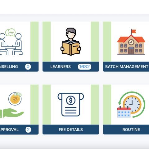 College management system interface