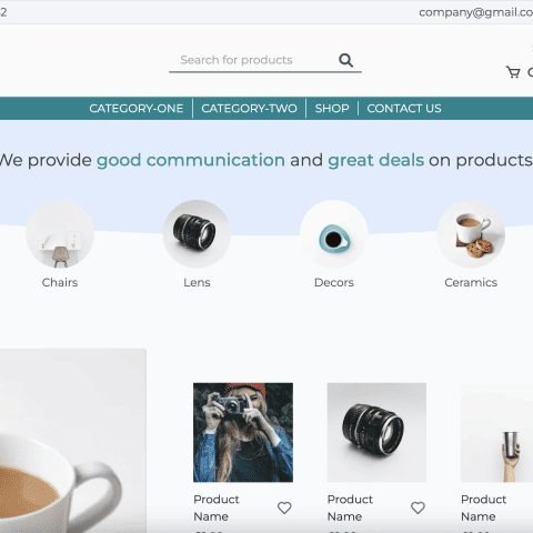 Ecommerce storefront design demonstration